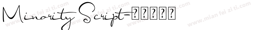 Minority Script字体转换